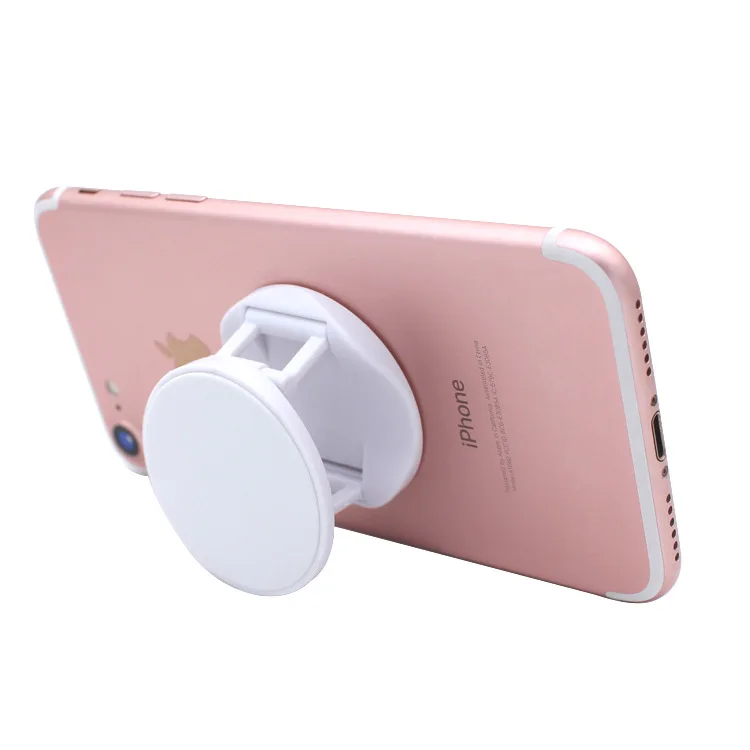 다채로운 빈 소재 라운드 휴대폰 접이식 스트레치 브래킷, 전화 홀더, 2 개