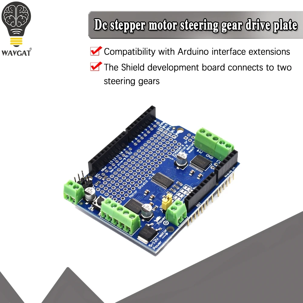 official IIC I2C TB6612 Mosfet Stepper Motor PCA9685 PWM Servo Driver Shield V2 For Arduino Robot PWM Uno Mega R3 Replace L293D