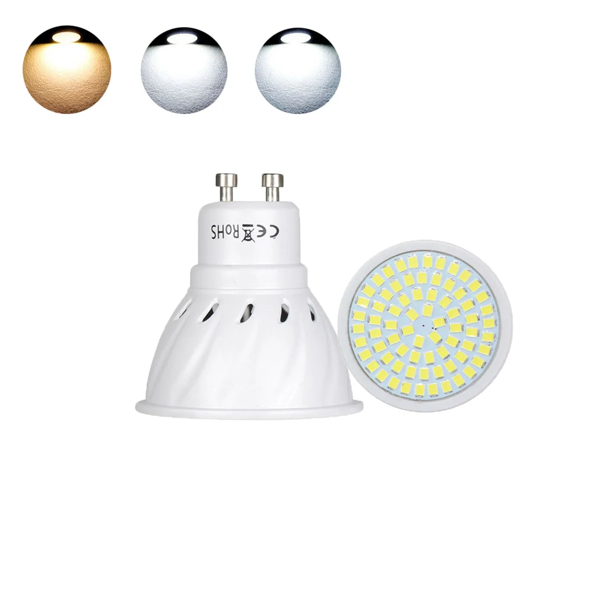 GU10 4W 6W 8W LED Spotlight 2835SMD 110V 220V 12-24V LED Light Bulbs Cool/Warm/Neutral White LED Lamp 36/54/72 LEDs Super Bright