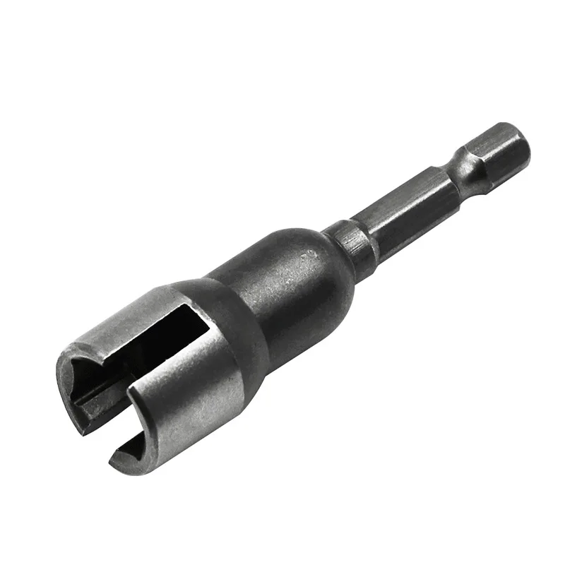1/4นิ้ว6.35มม.ซ็อกเก็ตซ็อกเก็ต Hex Shank Nut สำหรับเครื่องมือ Slotted Butterfly Bolt Socket ประแจไขควงไฟฟ้าแขน