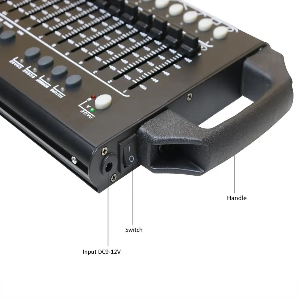 Imagem -04 - Controlador de Palco 512 Canais Console Dmx512 Dmx Controle Rdm Funciona com Usb Banco de Energia Luz para Palco Equipamento dj