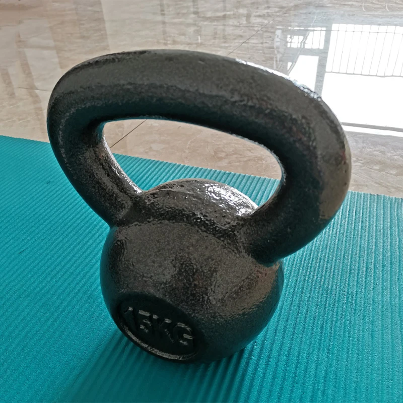 Gym Home Fitness Kettlebell Muscle Training ，Solid Cast Iron Equipment Body Building Lifting，  4/5/6/8/10 Kg Workout Kettlebell