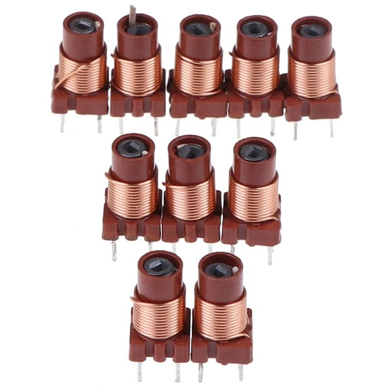 10Pcs Adjustable High-Frequency Ferrite Core Inductor Coil 12T 0.6uh-1.7uh Adjustable Inductor Magnetic core wound inductor