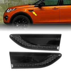 1Pair Car Front Side Fender Grille Vent Duct Louver Gossy Black ABS For Land Rover Discovery Sport L550 2015 2016 2017 2018 2019