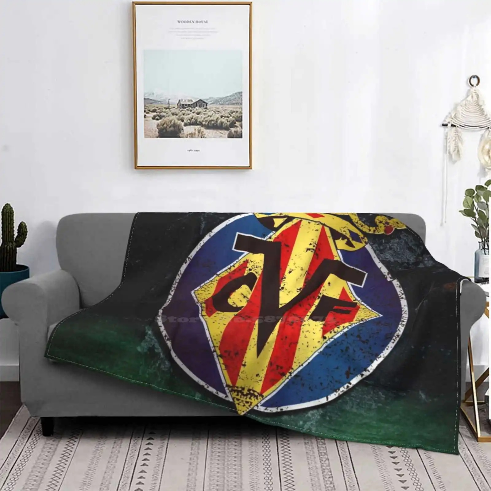 Villarreal All Sizes Soft Cover Blanket Home Decor Bedding Villarreal Yellow Submarine Submarino Spain Spanish Espana Sport