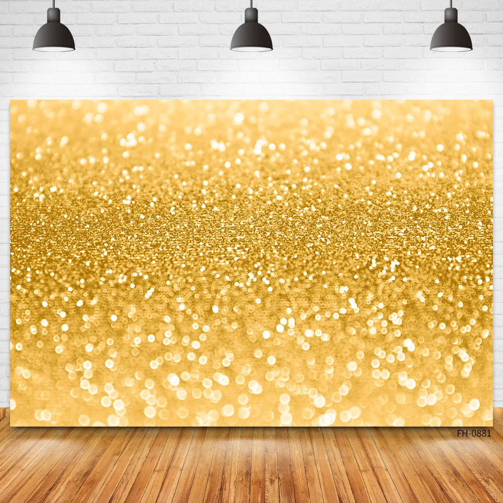 Birthday Party Backdrop Princess Silver Dots Golden Glitter Bokeh Photography Background Photographic Vinyl Photophone Photocall