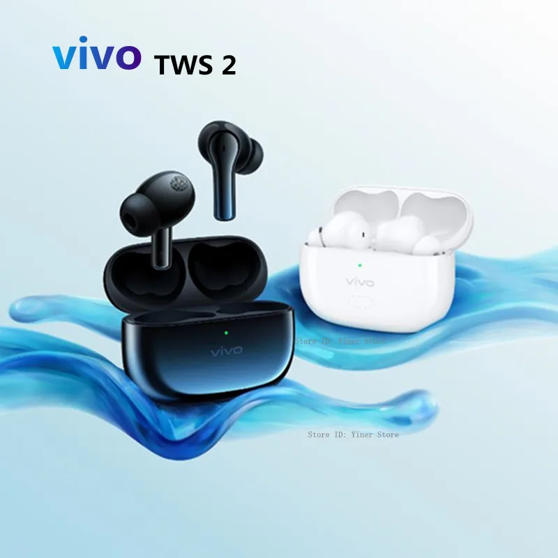 Vivo TWS 2 new real wireless noise cancelling headset with microphone Bluetooth earphone