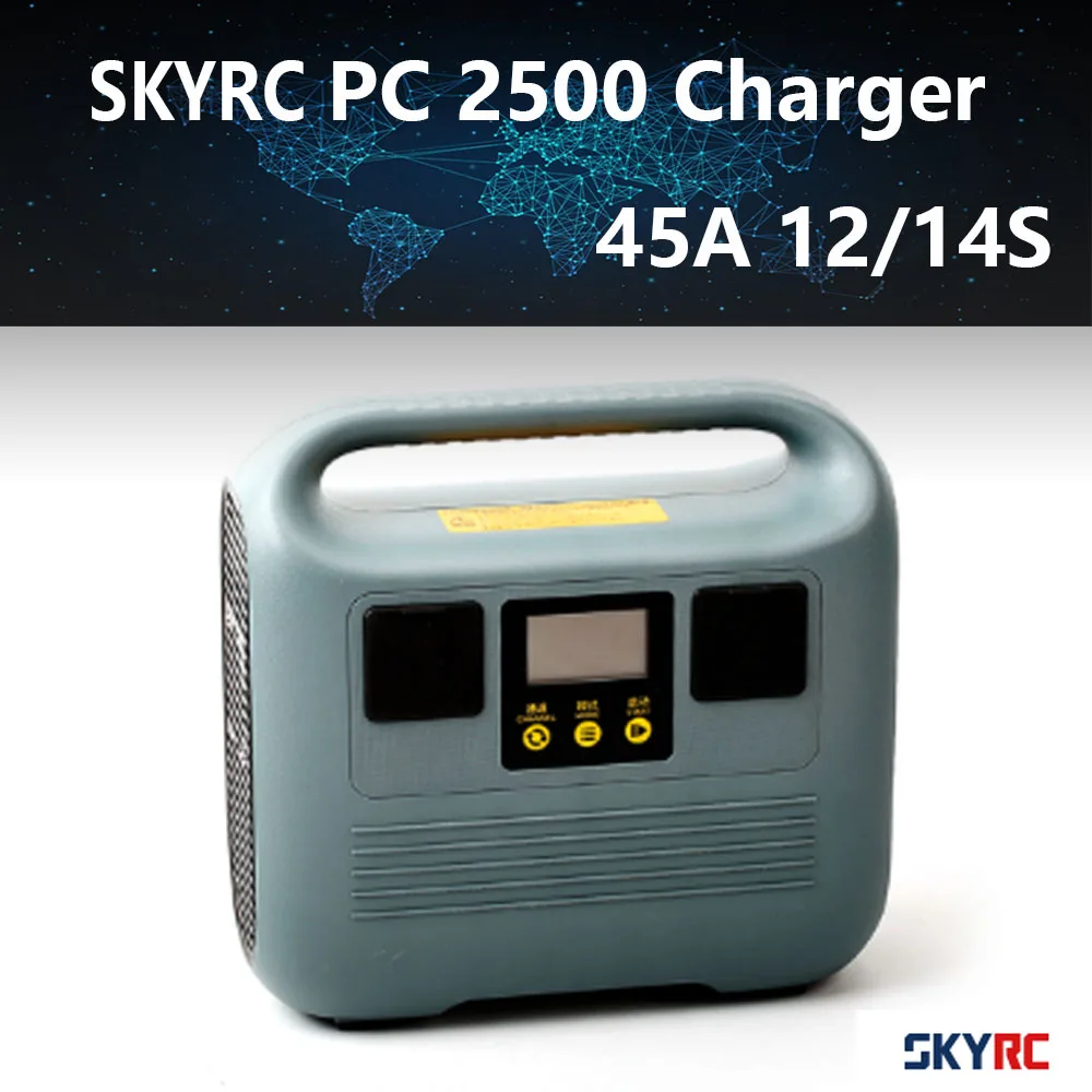 

SKYRC PC2500 12/14S Agricultural UAV Intelligent 2500W 45A 4 Channel High-power Fast Charging Lithium Battery Charger For Drone