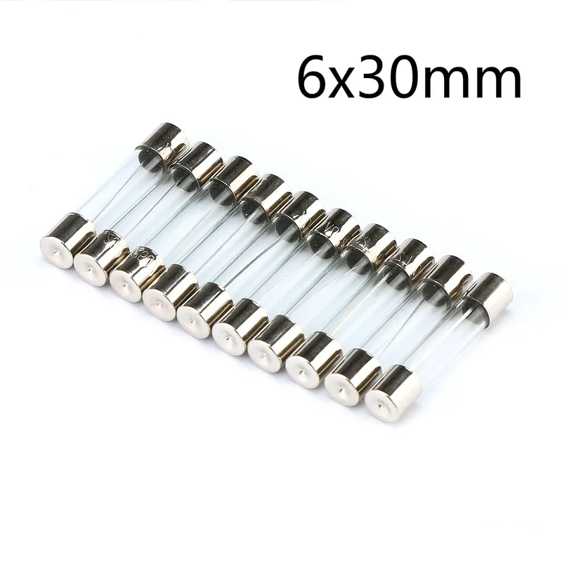 

25pcs One Sell 6*30mm Fast Blow Tube Fuses 250V 0.1 0.2 0.3 0.5 1 2 3 4 5 6 8 10 15 20 25 30A AMP Fuse Ceramic fuse