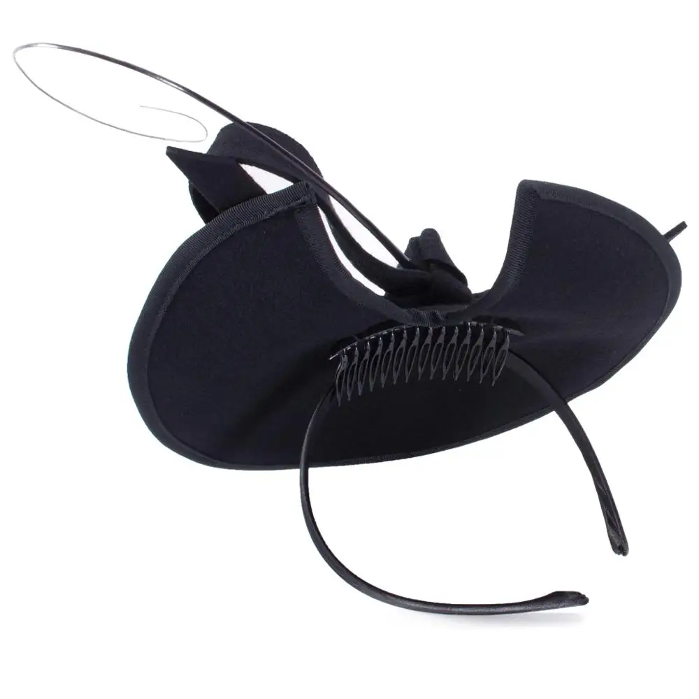 Lawliet Womens 1950s Vintage Look Wool Felt Saucer Headpiece Fascinator Cocktail Hat A570