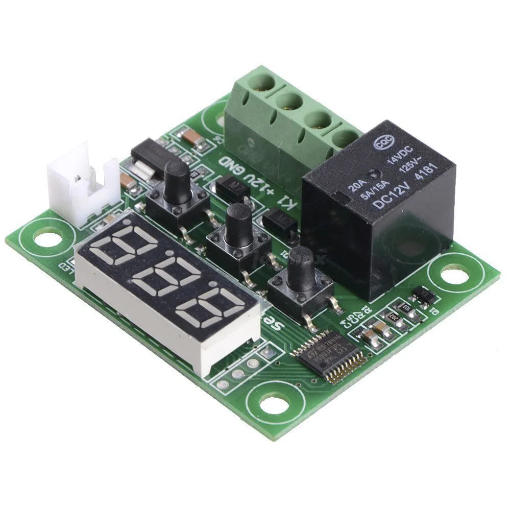 W1209 LED Digital Thermostat Temperature Controller Regulator DC 12 White LED Incubator Home Indoor Thermoregulator