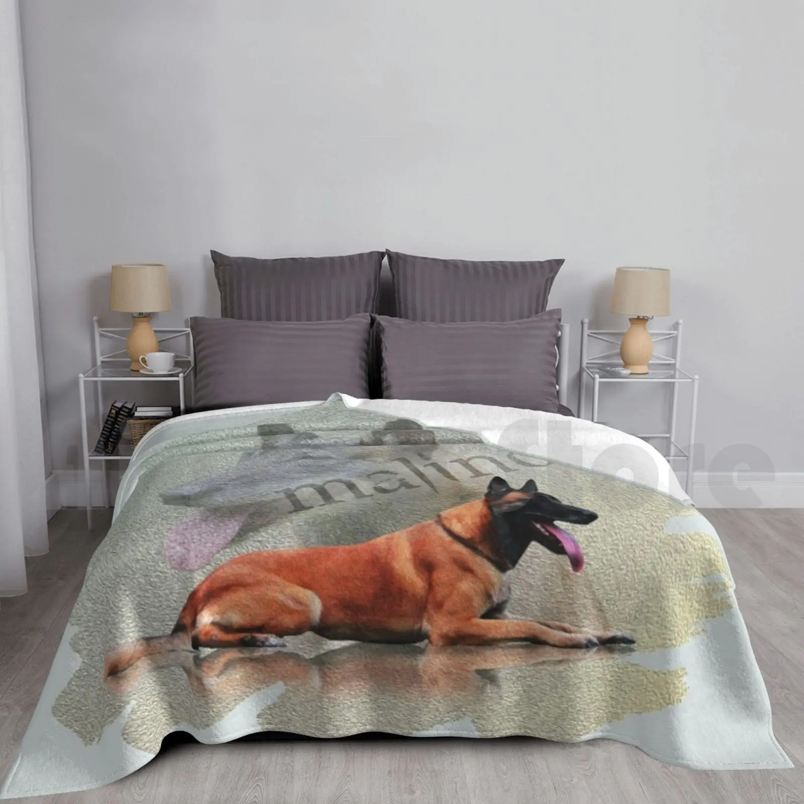 Belgian Shepherd-Malinois Blanket Fashion Custom 2949 Belgian Malinois Malinois Dog Belgian Shepherd