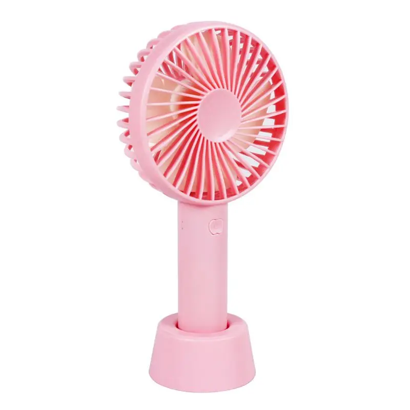 

Mini Handheld Fan Portable Rechargeable Battery Operated Cooling Desktop with Base 3 Modes for Home Office Travel Outdoor 4XFB