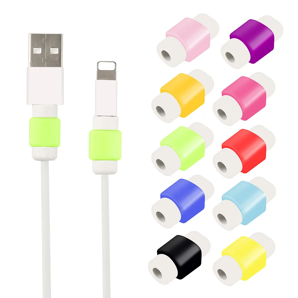 10 sztuk przewód słuchawkowy kabel Protector linia danych przewód Protector futerał ochronny kabel Winder pokrywa dla iPhone USB kabel ładujący