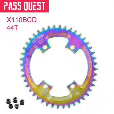 PASS QUEST 110BCD titanium plated road oval positive and negative teeth 4700 5800 6800 DA9000