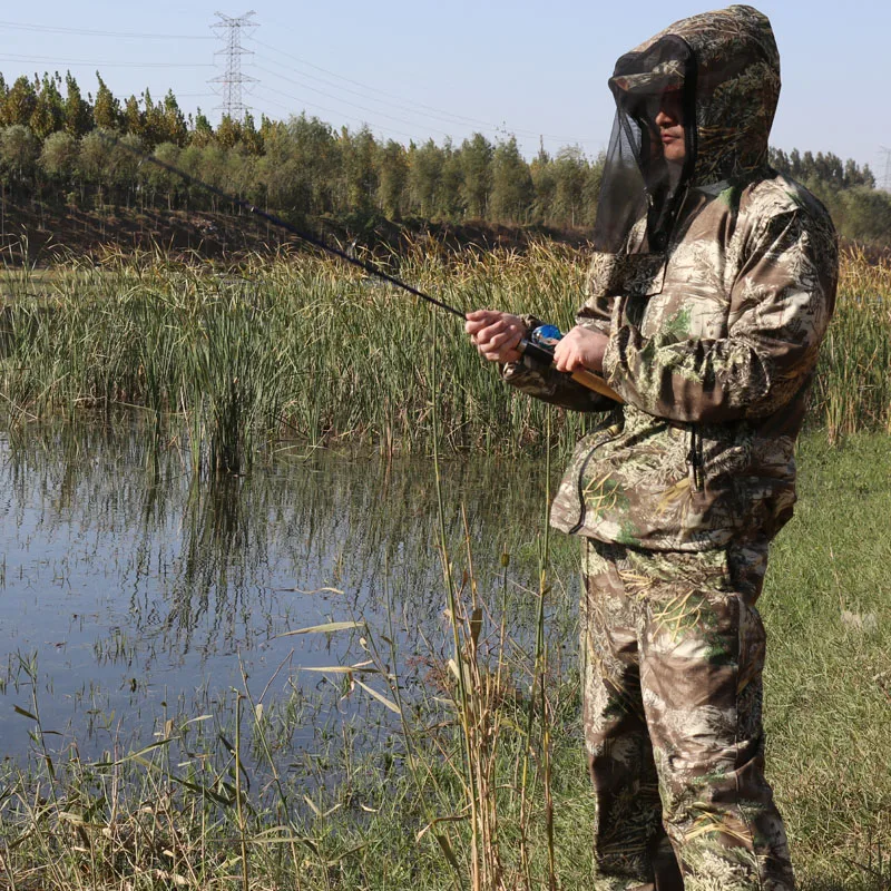 Outdoor Camouflage Bird-Watching Hunting Clothes Bionic Camouflage Suit Anti-Mosquito Fishing Jacket Male Exported to Russia