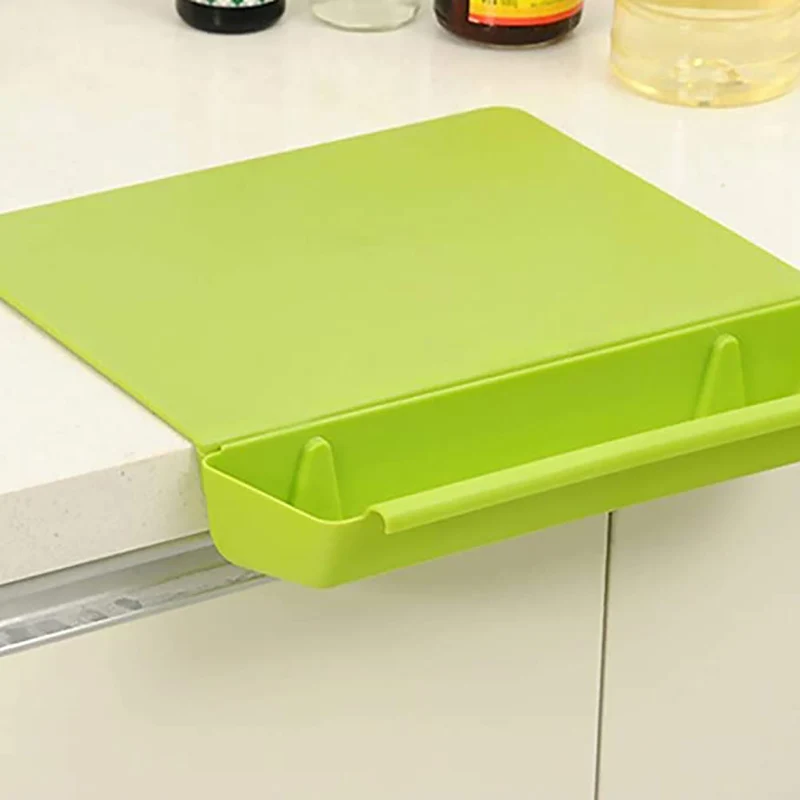 

2-in-1 Cutting Board Kitchen Chopping Board with Container Cutting Board with Slot Cutting Vegetable Meat Tools Kitchen Stuff