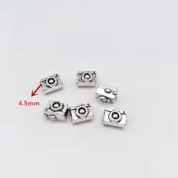 13 pcs camera Charms Antique silver Color camera big hole bead Pendants Making DIY Handmade Bracelet Tibetan Finding Jewelry