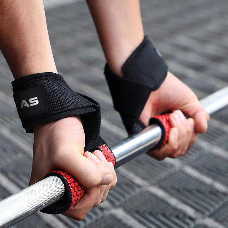 Fitness Weight Lifting Straps Gym Hand Grips Deadlifts Padded Neoprene Weightlifting Bodybuilding Powerlifting Strength Training