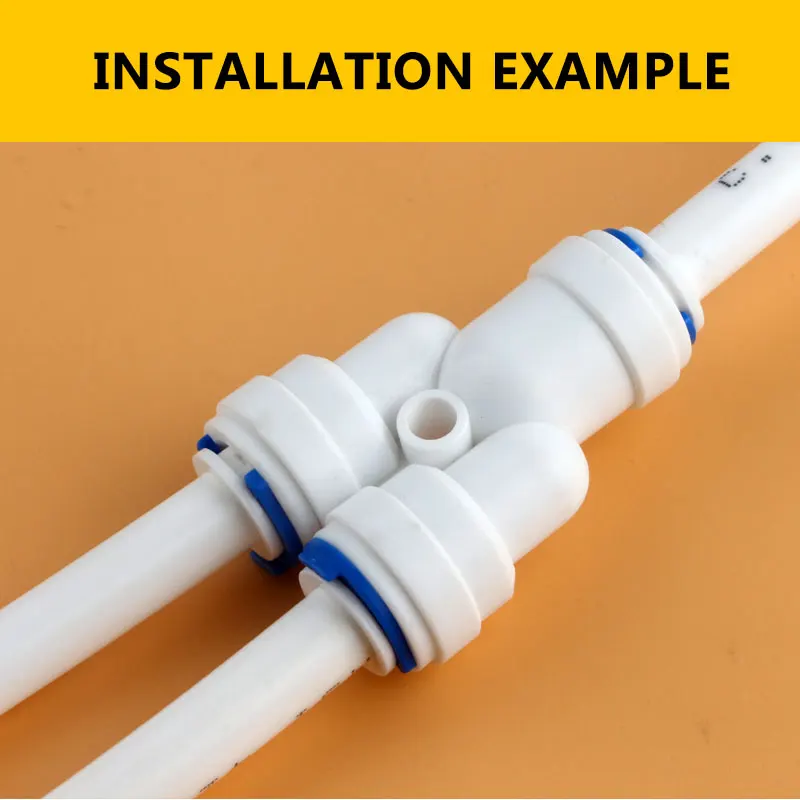 3/8 "To 3/8" YประเภทTee 3 Way Tube Quick Connect Fit RO Reverse Osmosisระบบตัวเชื่อมต่อAquariumน้ำท่อ