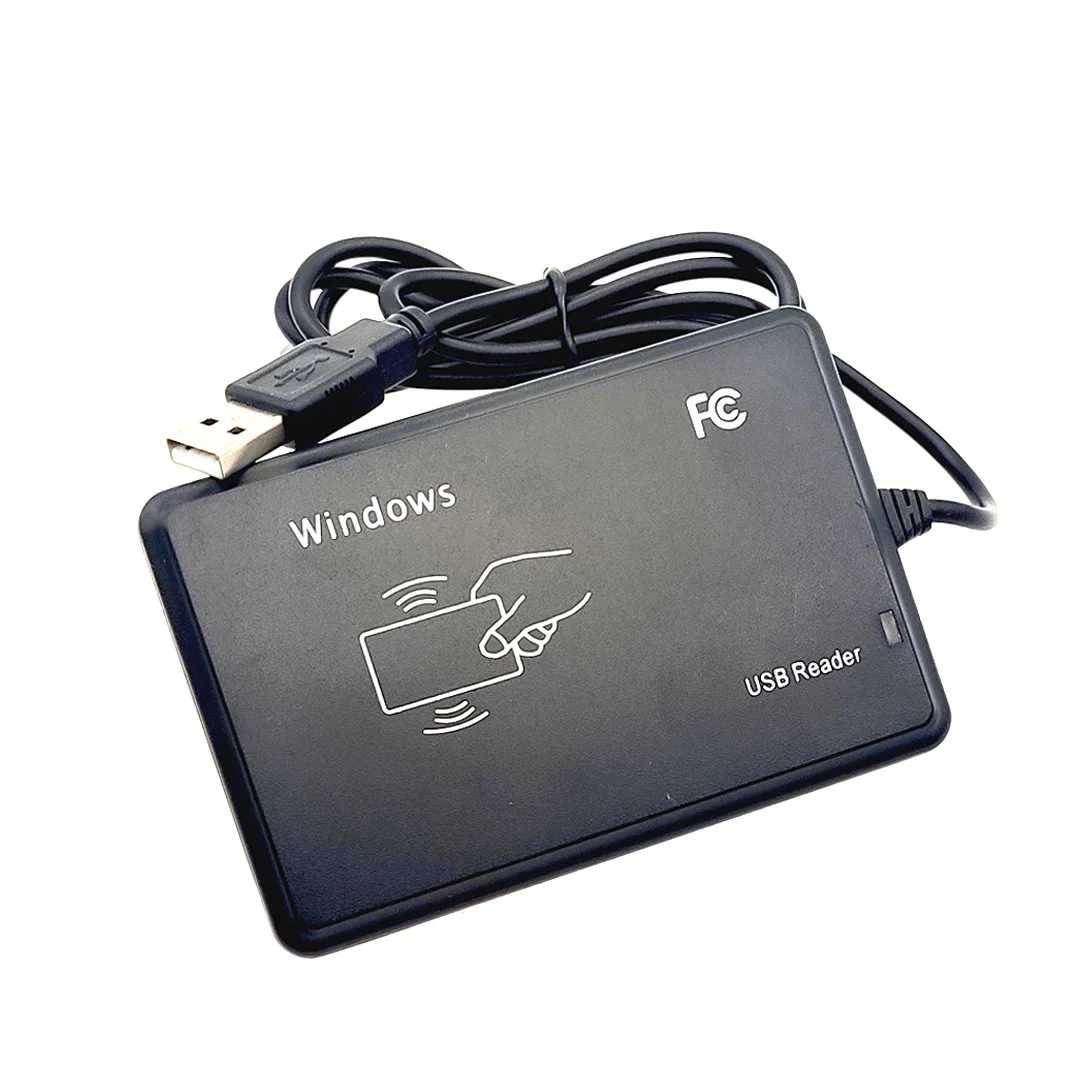 ID Card Reader Line Machine Integrated ID Card Reader M1 Card Reader Card Swiper 10-Bit Driver-Free USB RFID Reader