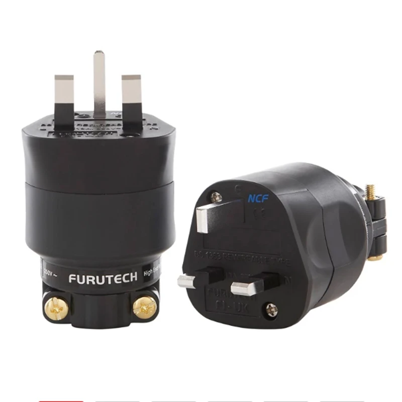 Furutech 13A UK mains plug FI-UK 1363(G) gold plated / FI-UK 1363 (R ) NCF Rhodium plated Top end MATIHUR Japan No box