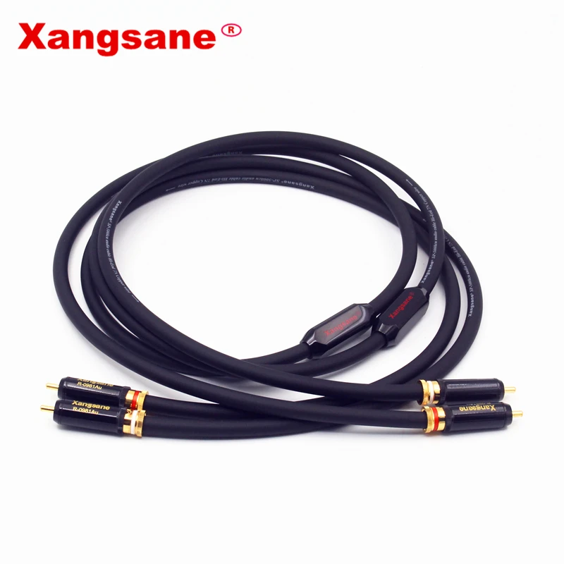 Xangsane Sp-5008Cu Hiệu Suất Cao OCC Rca Rca Cáp Hifi Dây Dẫn Âm Thanh HIFI Cáp 2RCA Đực Cáp Âm Thanh