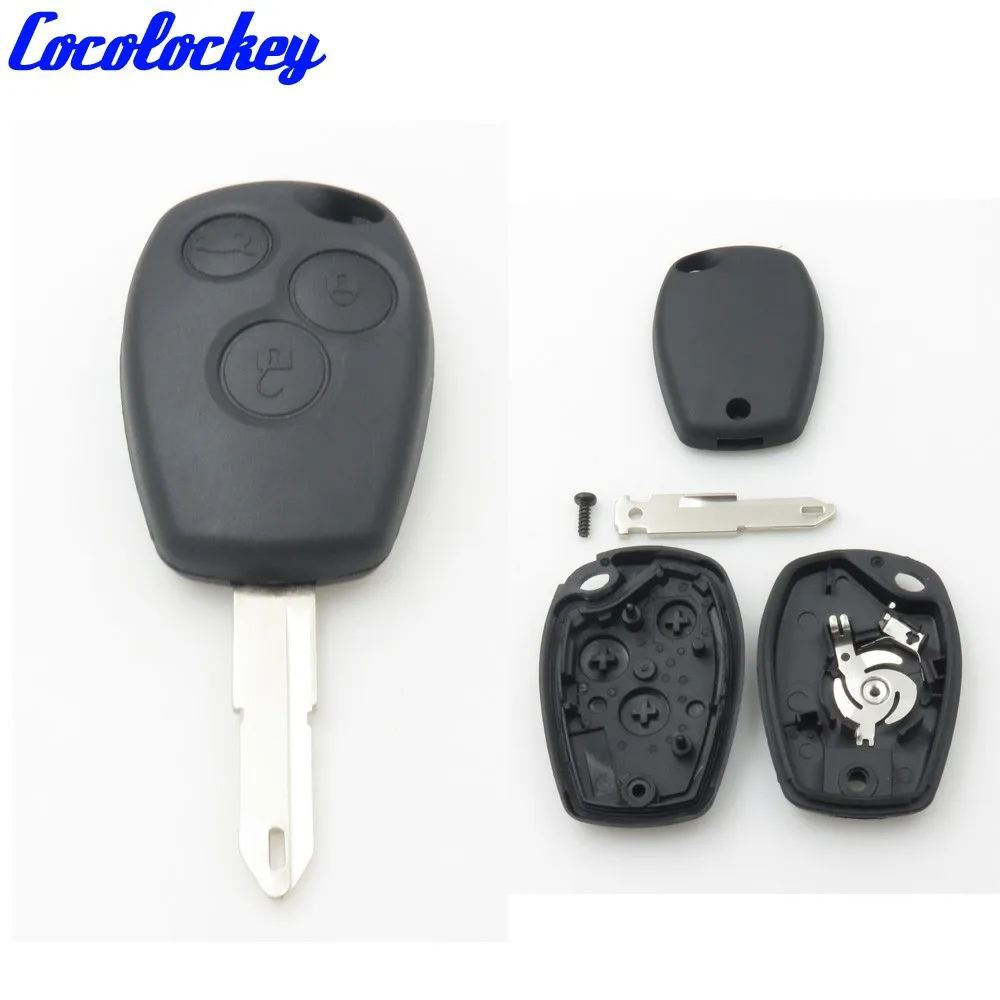 

Cocolockey Remote Key Shell Fit for 3 Button RENAULT Megan Modus Clio Case Replacement NO LOGO