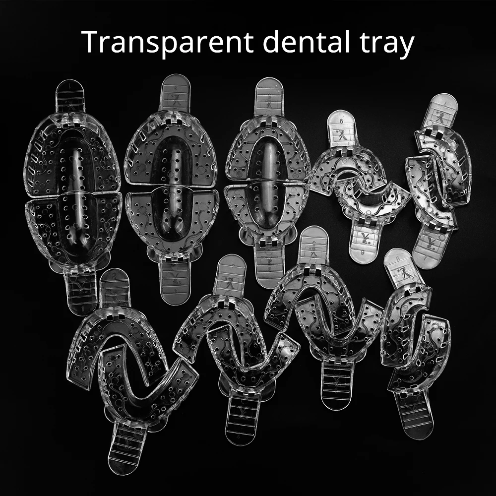 1Pc Dental Impression Plastic Trays Without Mesh Tray Dentist Tools Dentistry Lab Material Teeth Holder Trays High Temperature