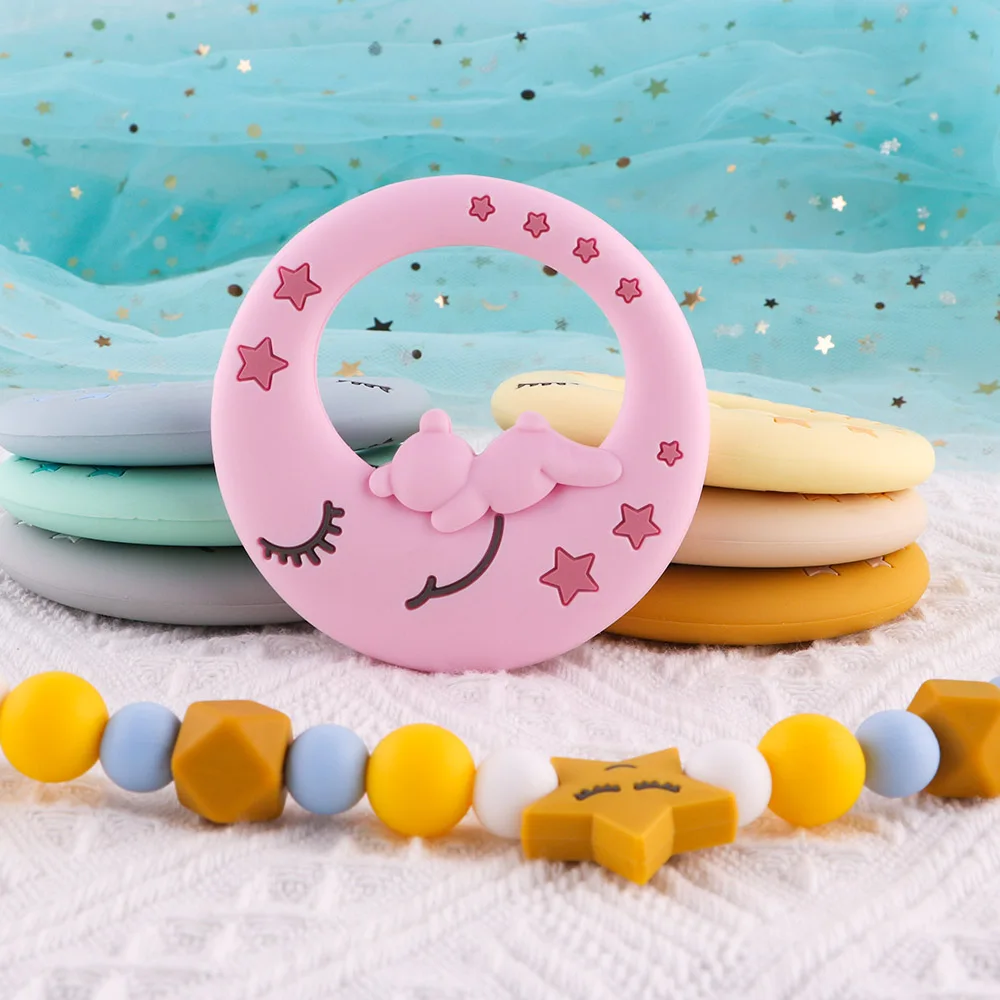 1Pc Silicone Teethers For Baby Cartoon Animals Teether For Teeth Care Pendants DIY Pacifier Chain Accessories For Jewelry