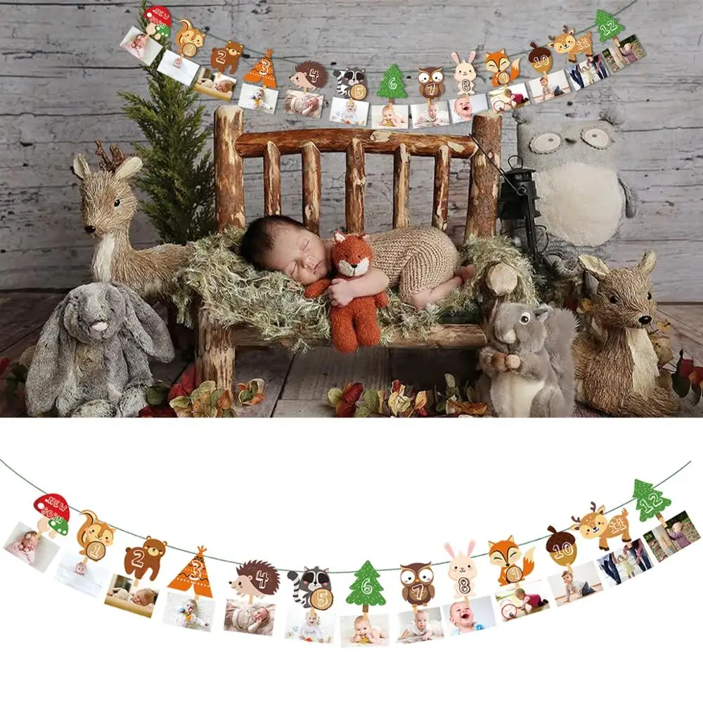 Staraise Woodland Animal Party Safari Jungle DIY Party Decor Birthday Party Decoration Kids Woodland Theme Party Baby Shower