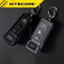 NITECORE TUP-Llavero metálico de acero inoxidable de 1000 lúmenes, auténtico, pantalla OLED, EDC, recargable por USB, botón de luz