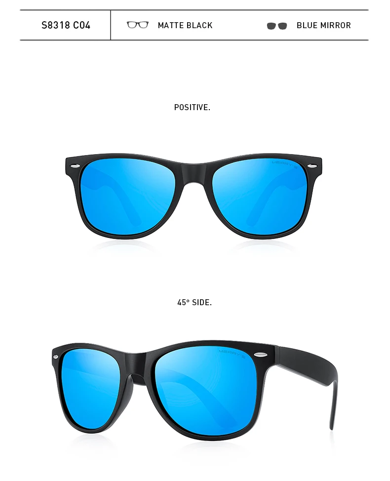 MERRYS DESIGN Men Polarized Sunglasses For Women Classic Retro Rivet Sunglasses For Driving Fishing Outdoor Shades S8318