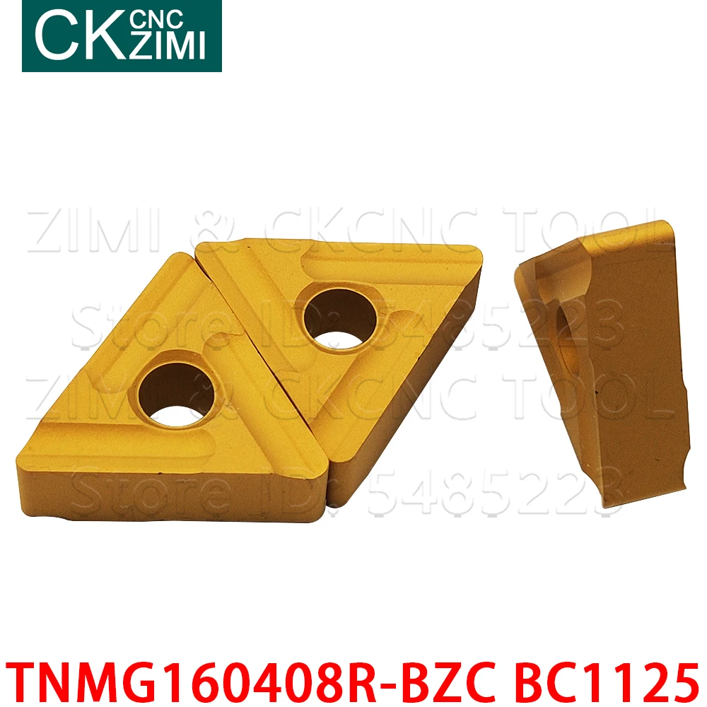 TNMG160408R-BZC BC1125 TNMG 160408 R твердосплавные сверлильные вставки токарные вставки инструменты Токарный станок с ЧПУ Режущий инструмент TNMG для стали