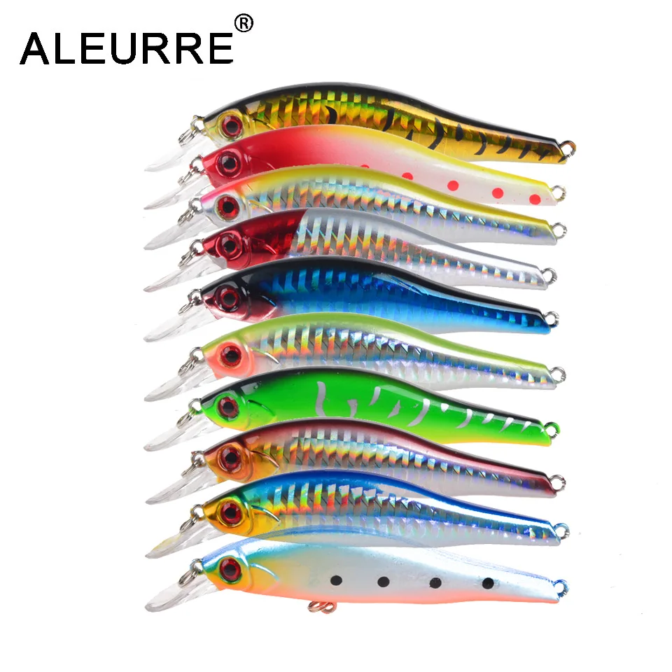 1PCS Sinking Minnow Jerbait Fishing Lure Rattling VIB Hard Artificial Bait 95mm 11.5g Plastic Wobblers For Bass Pike