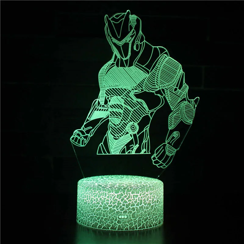 Lampe de Table colorée 3D, veilleuse de nuit, forteresse