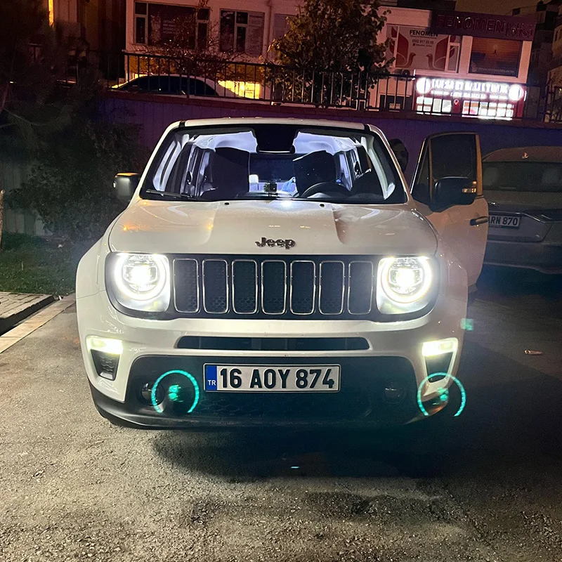 For Jeep Renegade 2015 2016 2017 2018 2019 2020 Led Headlight Excellent Ultra Bright Headlamp Assembly Car Accessories