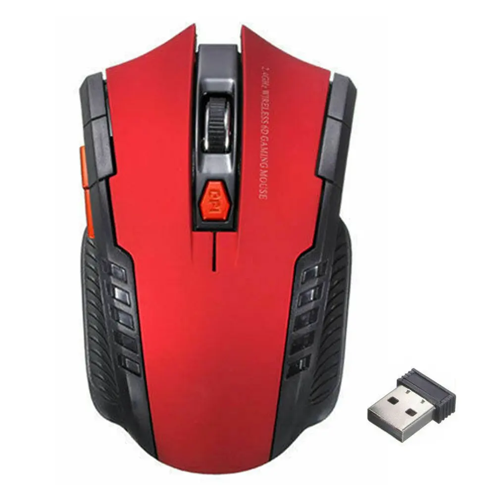Mini Mouse da gioco ottico Wireless da 2.4Ghz e ricevitore Usb per Pc portatile
