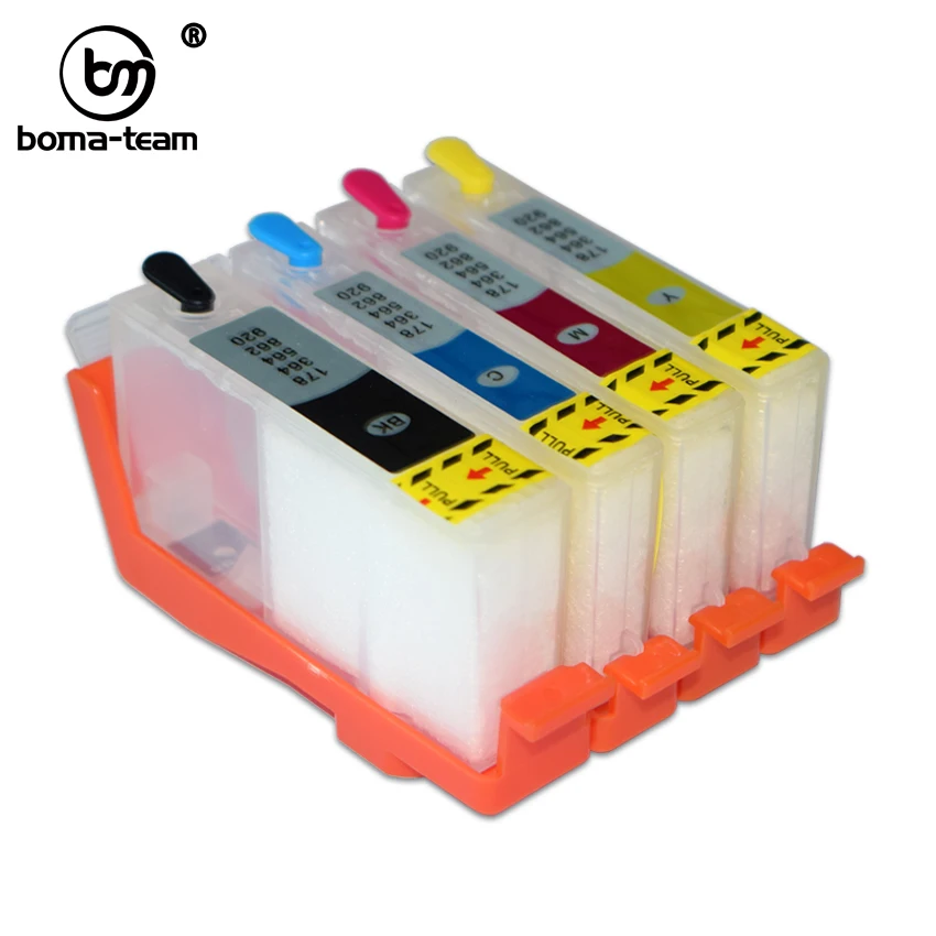 4color Refill Ink Cartridge For HP B101A B109A B110A B110 B209A B210A B210 B209 3070A 6000 6500 6500a 7000 7500 7500a Printers