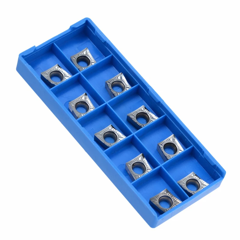 10 pcs CCGT09T302 CCGT09T304 CCGT09T308 AK H01 อลูมิเนียมคาร์ไบด์แทรกสามารถจัดทำดัชนี CNC แทรกภายในตัดเครื่องมือ