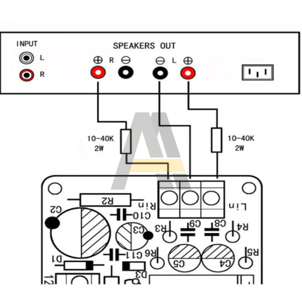 DC 12V Power Amplifier VU Meter Driver Board DB Audio Level Meter 400Hz TA7318P Hifi Amplifier Speaker VU Header Driver Board