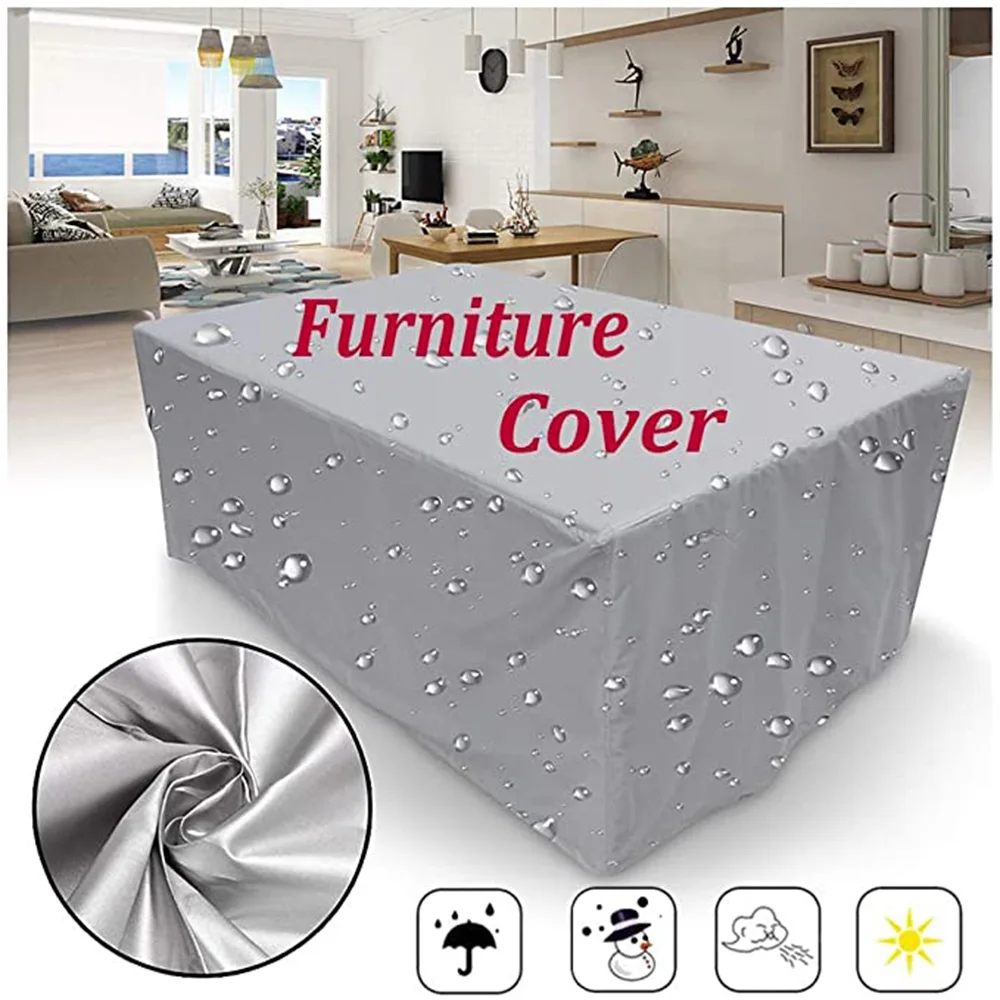 55 Sizes Patio Waterproof Cover Outdoor  Garden Furniture Covers Rain Snow Chair covers for Sofa Table Chair Dust Proof Cover