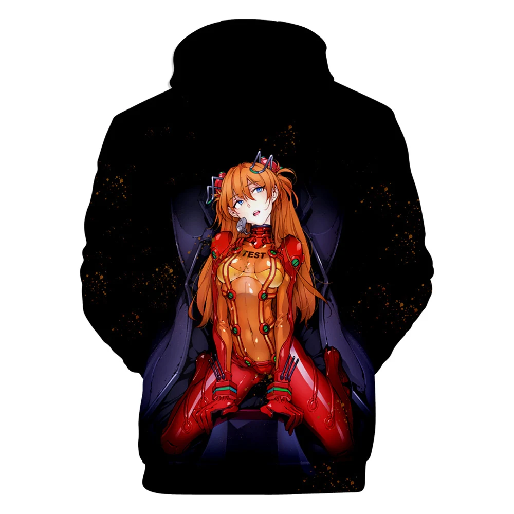 

3-14 years kids hoodie EVA Asuka Langley Soryu 3D Sweatshirt boy/girls Hoodies Clothes Casual Streetwear teen/Children Pullover