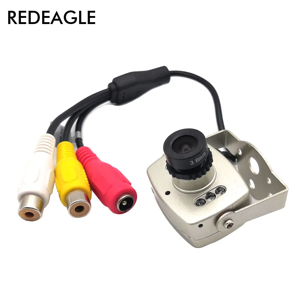 REDEAGLE 600TVL CMOS CVBS Color Analog Camera Super Mini Home Security Video Surveillance Camera 850nm Infrared Night Vision