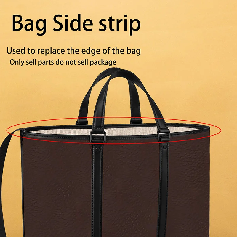 TINBERON – sangle de bord de sac en cuir véritable, bricolage fait à la main, appliquer au sac à main sous-bras, sac de remplacement, bande latérale, réparation, accessoires de sac