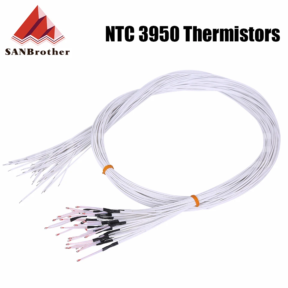 Термисторы для 3D-принтера Reprap NTC 100, 3950 K ohm, 5 шт.