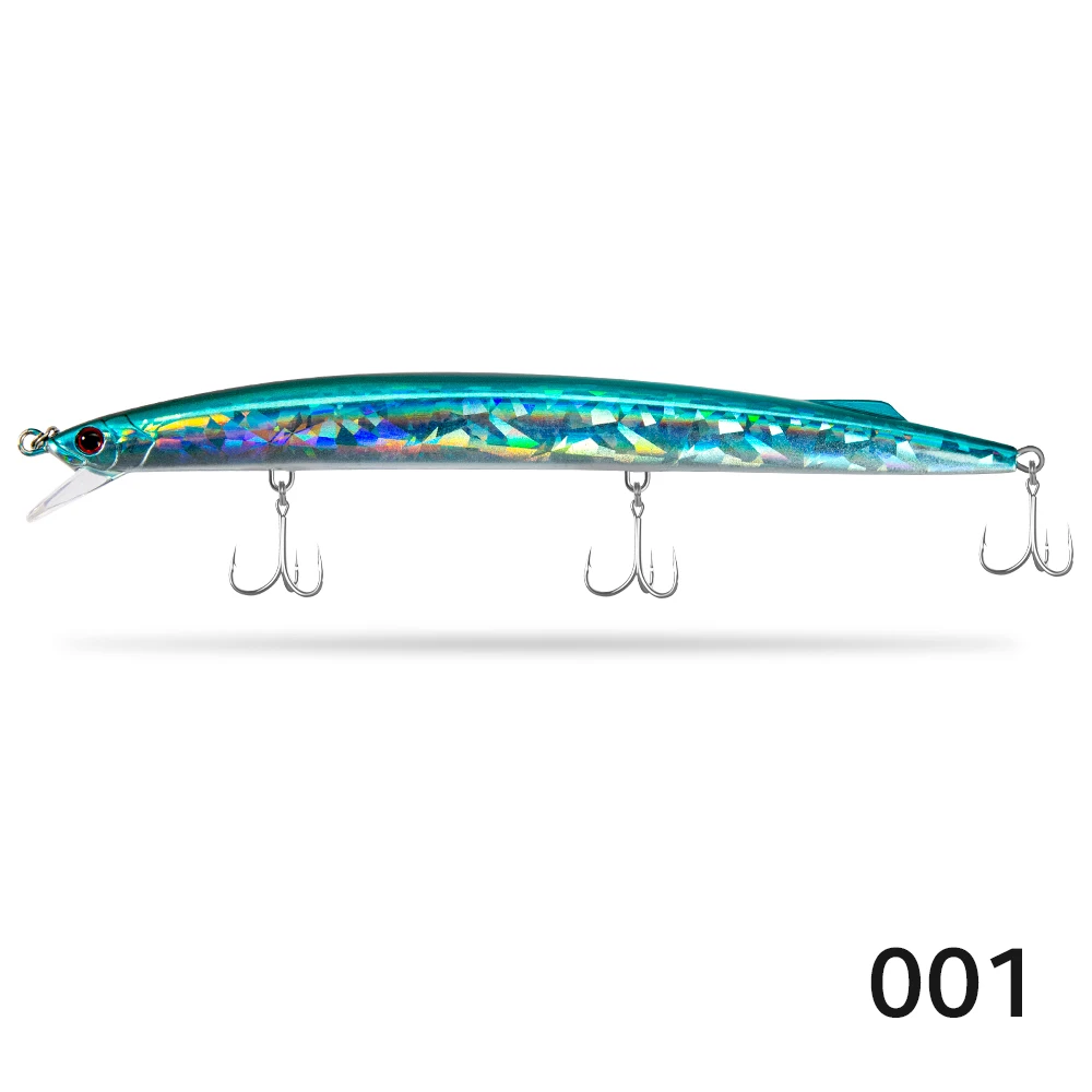 D1 Meeresfischköder 190mm 36g Trolling-Sinking-Wobbler Tiefe 0,6-0,9m Langhubköder Salzwasser-Wobbler für Meerbarsch, Thunfisch, Hecht