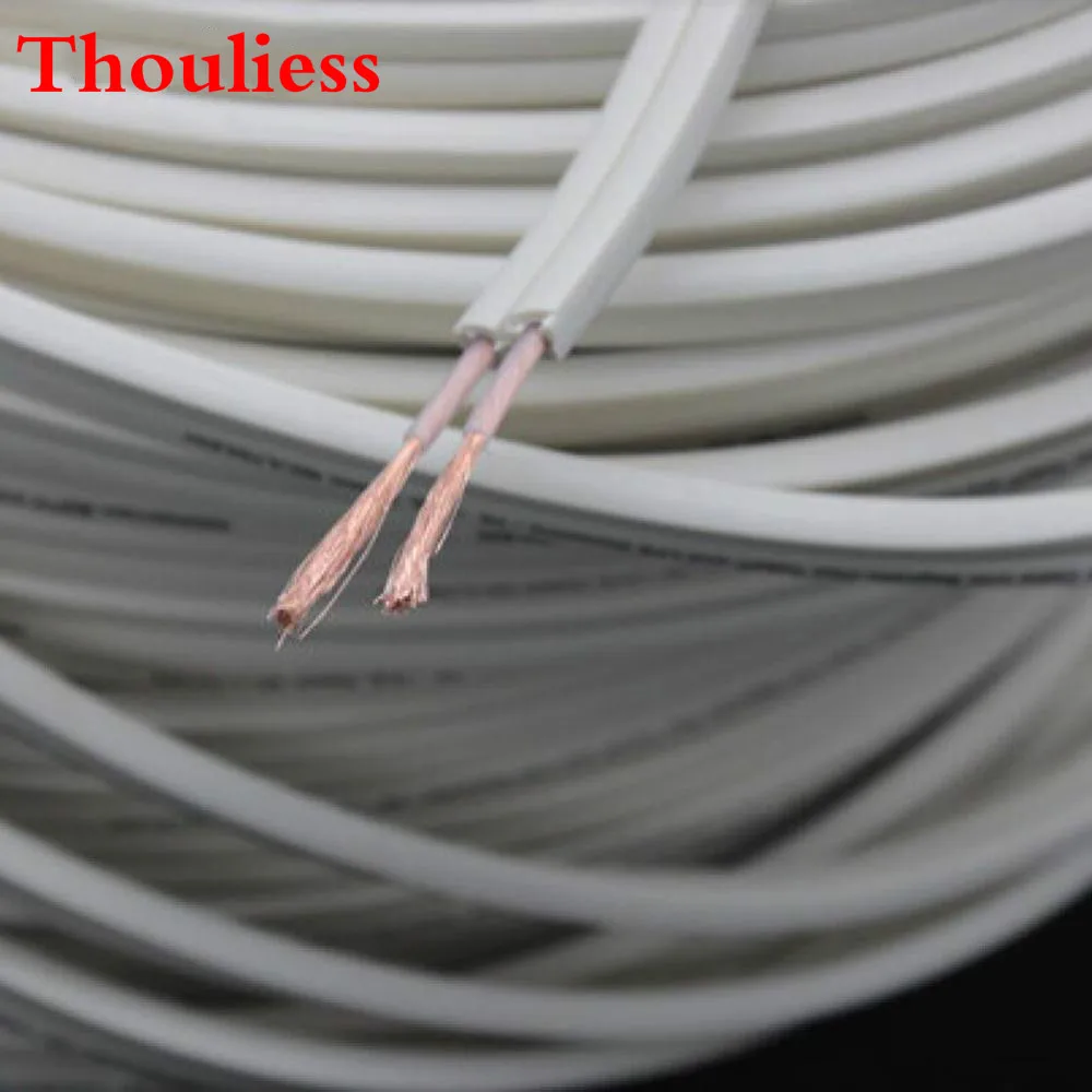 Thouliess Hi-Fi Audio 4N OFC NW Professional Audio Speaker Sound Cable Line Oxygen Free Copper Speaker Wire for Home Theater DVD