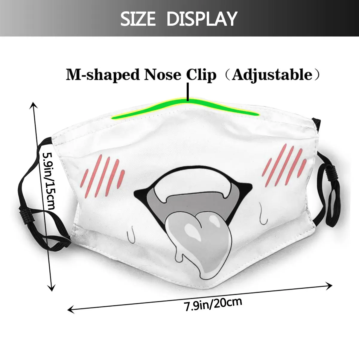 Hentai Anime Manga Mascarilla Masque Facial Mask Lust 4 Senpai Masks Fation Mouth Mask With Filters