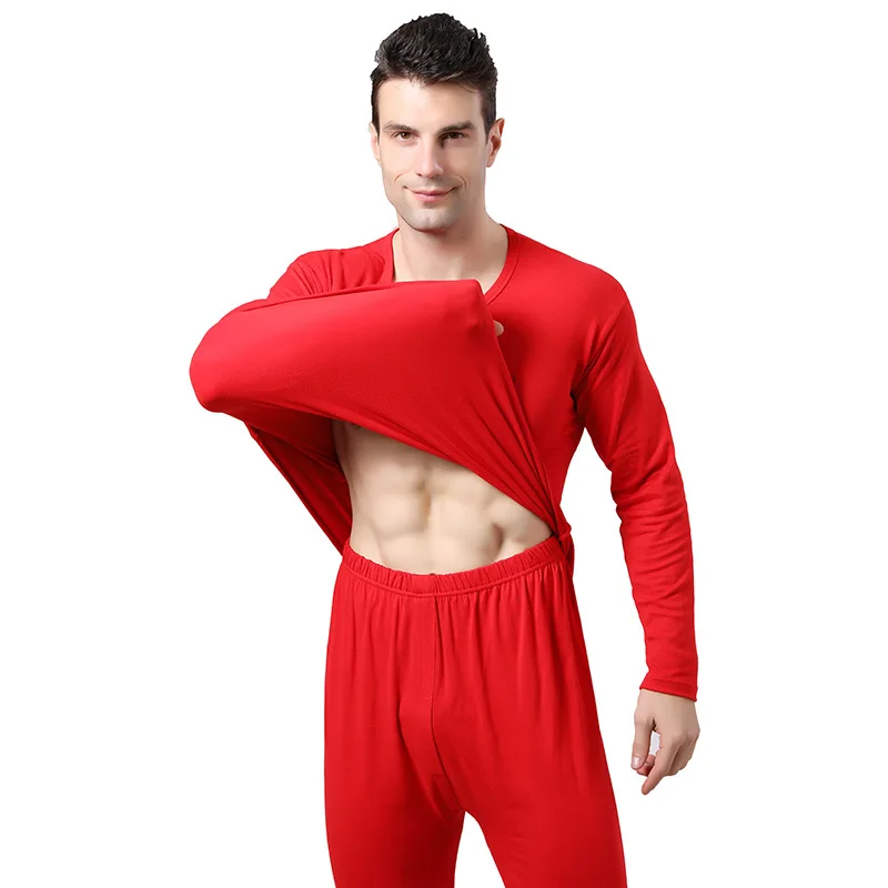 

Plus Size Men's Underwears Sets Autumn Winter Thermal Underwear Set Mens Stretch Cotton Long Sleeve Long Johns Male Clothing